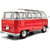 1962 Volkswagen T1 Samba - Red/White 1:18 Scale Alt Image 4