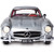 1955 Mercedes Benz 300SL Gullwing Coupe - Silver 1:8 Scale Alt Image 3