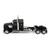 Kenworth W990 with Flat Top Sleeper Cab - Black 1:87 Scale Alt Image 2