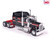 1990 Kenworth W900 - Black With Stripe 1:64 Scale Alt Image 2