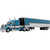 Peterbilt Model 379 with 63” Mid-Roof Sleeper & 53' Utility Trailer with Reefer - Tway Rose Transport 1:64 Scale Main Image