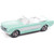 1965 Ford Mustang Convertible w/Small Enclosed Trailer - Aquamarine 1:64 Scale Alt Image 1