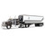 Kenworth W900A with 60 Flat Top Sleeper & 40' Vintage Reefer Trailer - Dick Simon Trucking 1:64 Scale Main Image