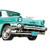 1956 Mercury Montclair Phaeton - Heather Green & Verona Green 1:43 Scale Alt Image 5