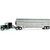 Ford LTL 9000 with 60 Flat Top Sleeper & 45' Wilson Vintage Livestock Trailer 1:64 Scale Alt Image 2