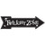 Twilight Zone Arrow Metal Sign  Main Image
