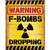 Warning F-Bombs Metal Sign  Main Image