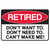 Retired Metal Sign  SMR2  Main Image