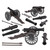 American Civil War 1/32 Cannon with Accessories 3-pc Set BMC Toys (67391) 1:32 Scale Main Image