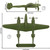 P-38 Lightning Fighter 1/50 2-Piece Plastic Set TM-67910 1:50 scale Alt Image 1