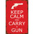 Keep Calm and Carry A Gun Metal Sign  PTS016  Main Image