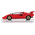 Lamborghini Countach LP 5000 Quattrovalvole Red - Black Interior 1:18 Scale Alt Image 4