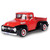 1956 Ford F-100 Pickup - Red & Black Main Image
