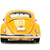 1959 Sesame Street VW Beetle with Oscar Figure Alt Image 4