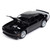 Black Ghost 2023 Dodge Challenger Hellcat Redeye - Gloss Black Body Color w/Rear White Stripe & Gator Top Roof 1:64 Scale Alt Image 1