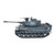 Remote Control Tiger 1 Tank - Gray w/Airsoft Cannon 1:18 Scale Alt Image 1