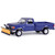 1991 Ford F-250 XL 4X4 with Snow Plow - Deep Shadow Blue Metallic 1:64 Scale Main Image