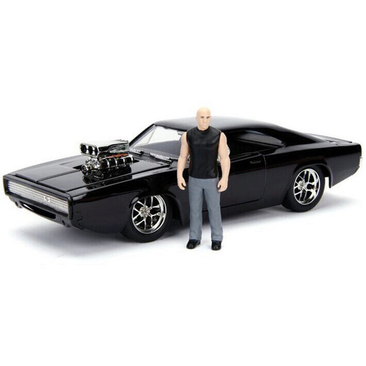Jada Toys Fast and Furious Dodge Charger and Dom Figure 124 Scale Diecast Model by Jada Toys 19880NX Jada Toys Fast and Furious Dodge Charger and Dom Figure 124 Scale Diecast Model by Jada Toys 19880NX
