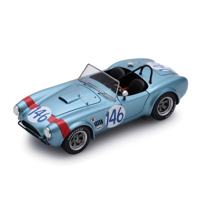 1964 Shelby Cobra #146 Targa Florio Class Winner - Dan Gurney 1:43 Scale  Diecast Model by TSM-Model