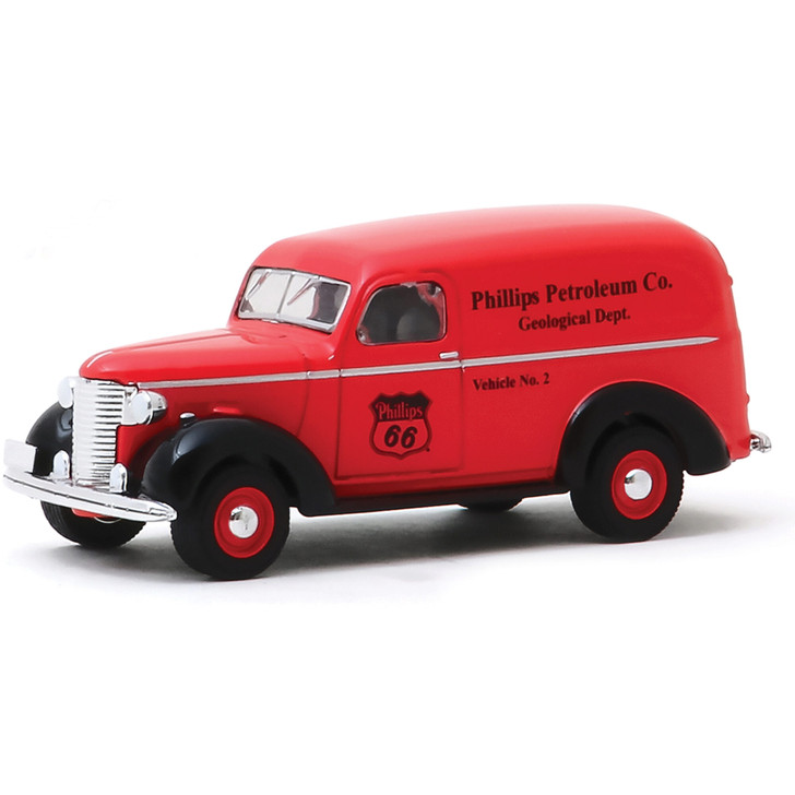 1939 Phillips 66 Chevy Panel Truck 1:64 Scale Diecast Model by Greenlight Main  