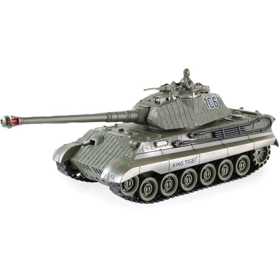 R/C 2.4 Ghz Remote Control King Tiger Infra Red | New Capable 1:28 Scale Main Image