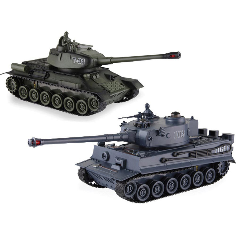 R/C 2.4 Ghz Remote Control Infra Red Battle Tanks | New Capable 1:28 Scale each Main Image