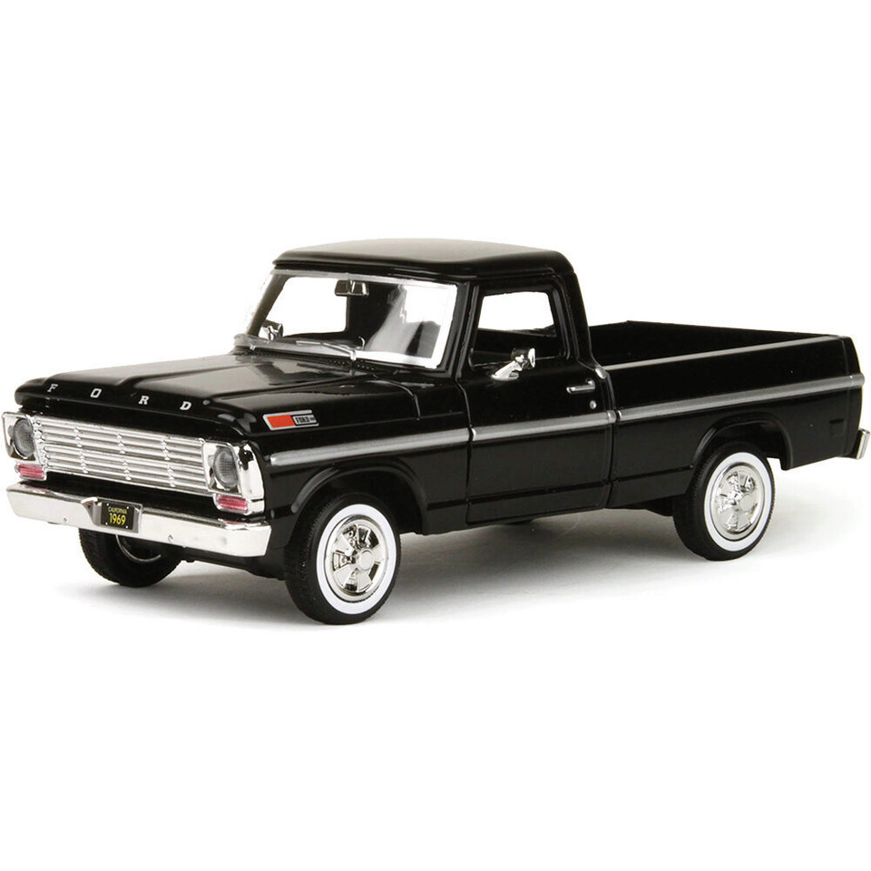 1969 Ford F-100 Pickup - black 1:24 Scale Main Image