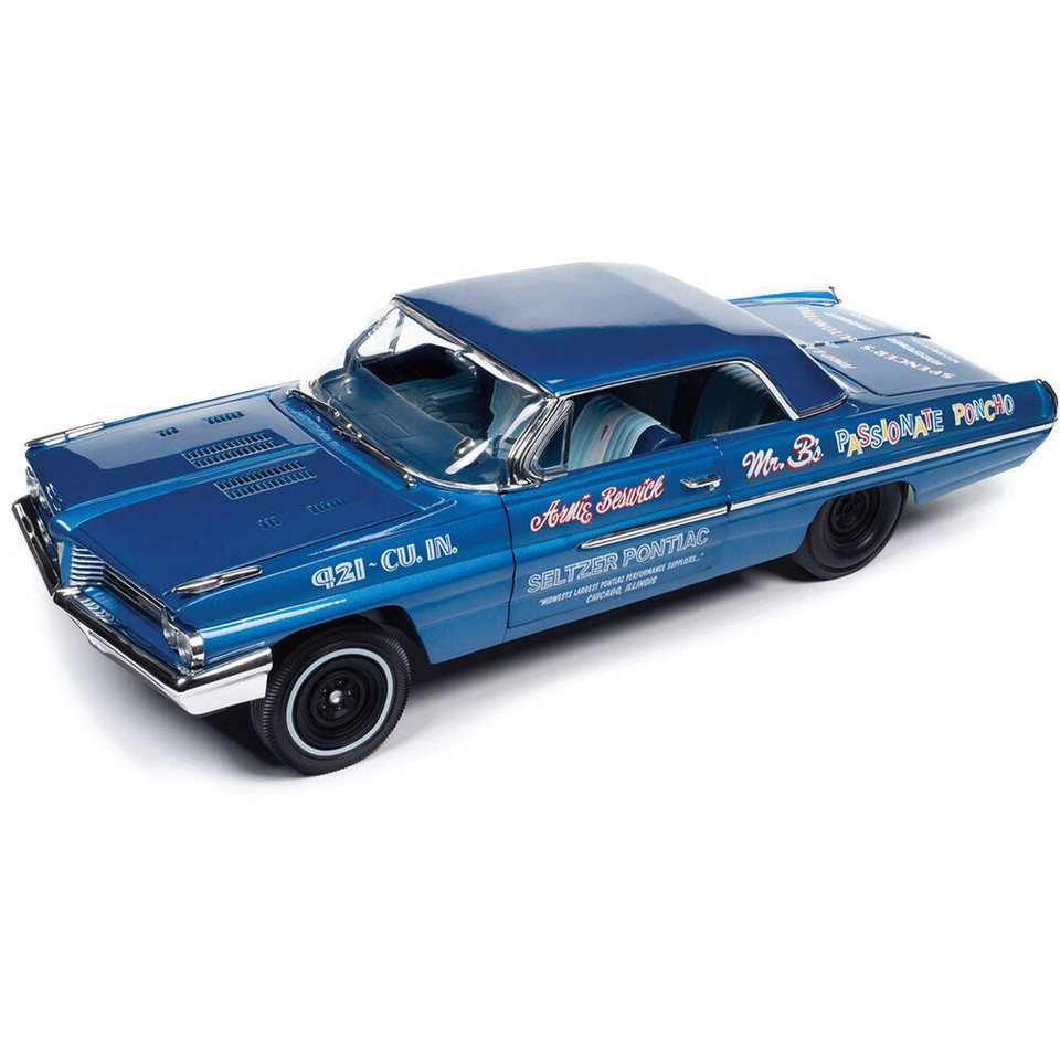 1962 Pontiac Catalina Hardtop Legends of the Quarter Mile Ensign Blue 1:18 Scale Main Image