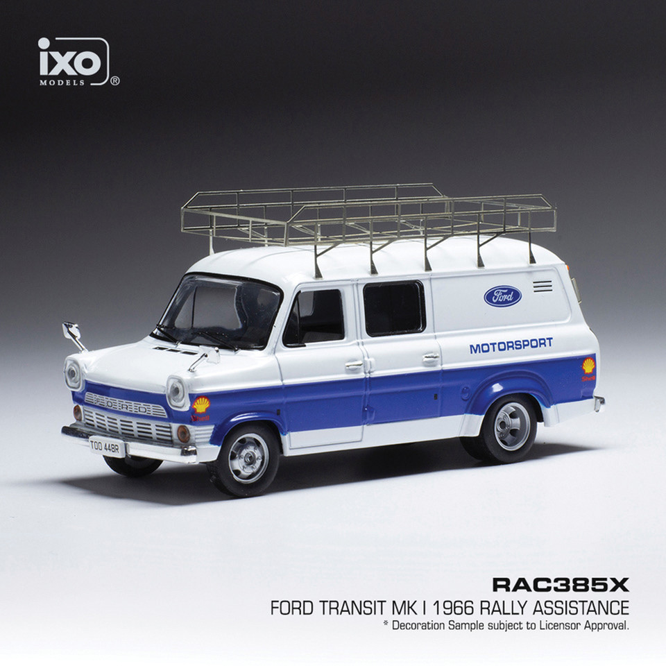 1966 FORD TRANSIT MK I Rally Assistance (with roof rack - no need tyres) 1:43 Scale Main Image