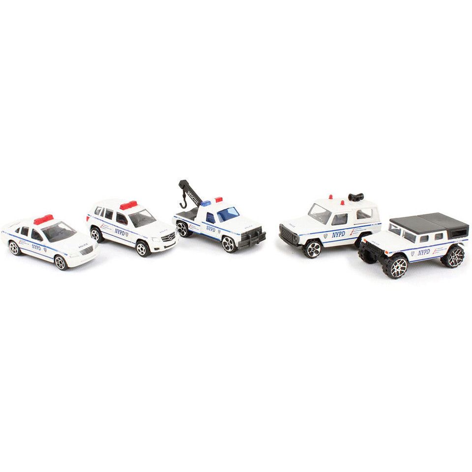 NYPD 5 Car Diecast Vehicle Set Main Image