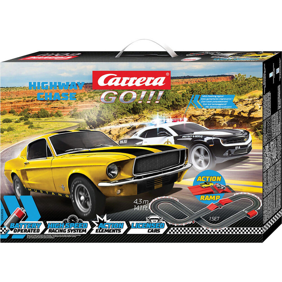 Carrera GO!!! Highway Chase Slot Car Racing Set 1:43 Scale Main Image