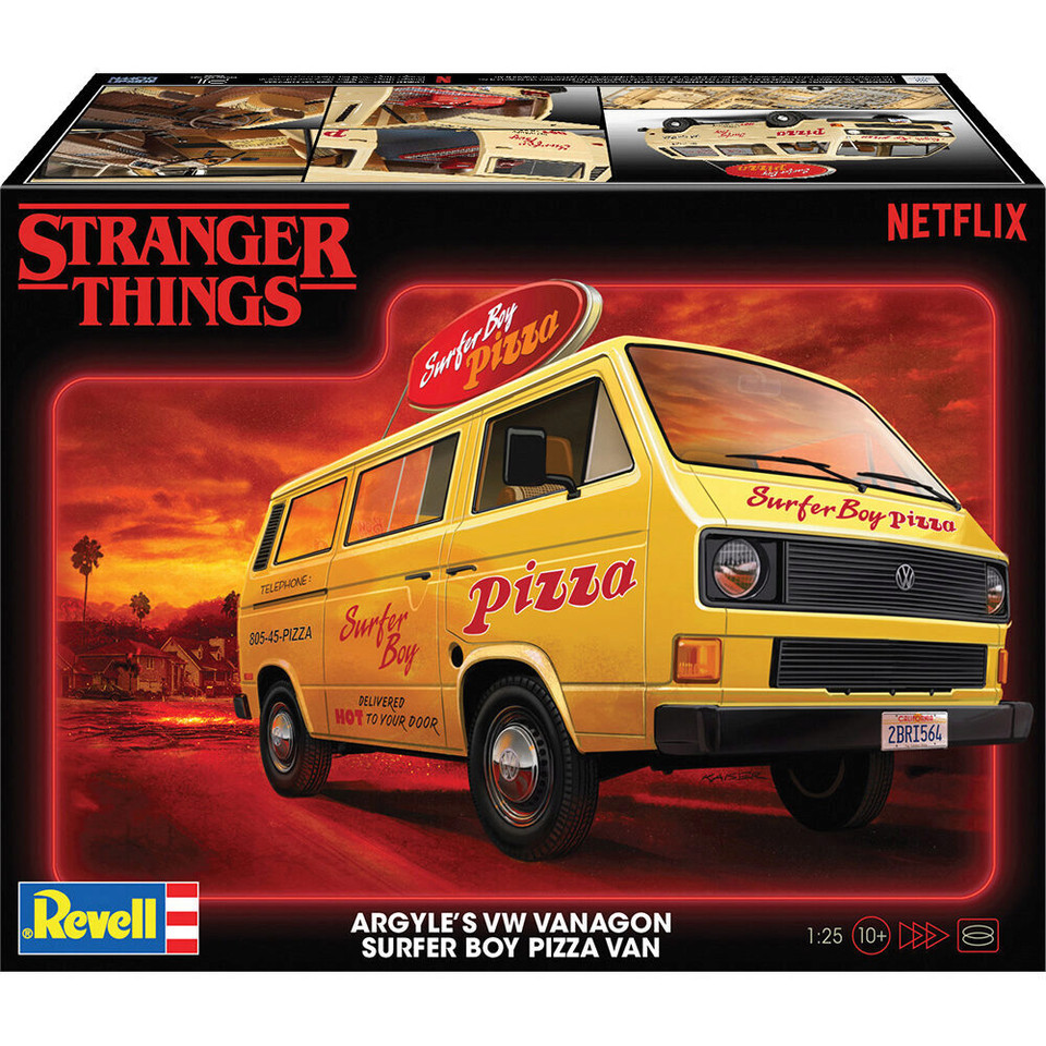 VW T3 Pizza Van - Stranger Things Model Kit Main Image