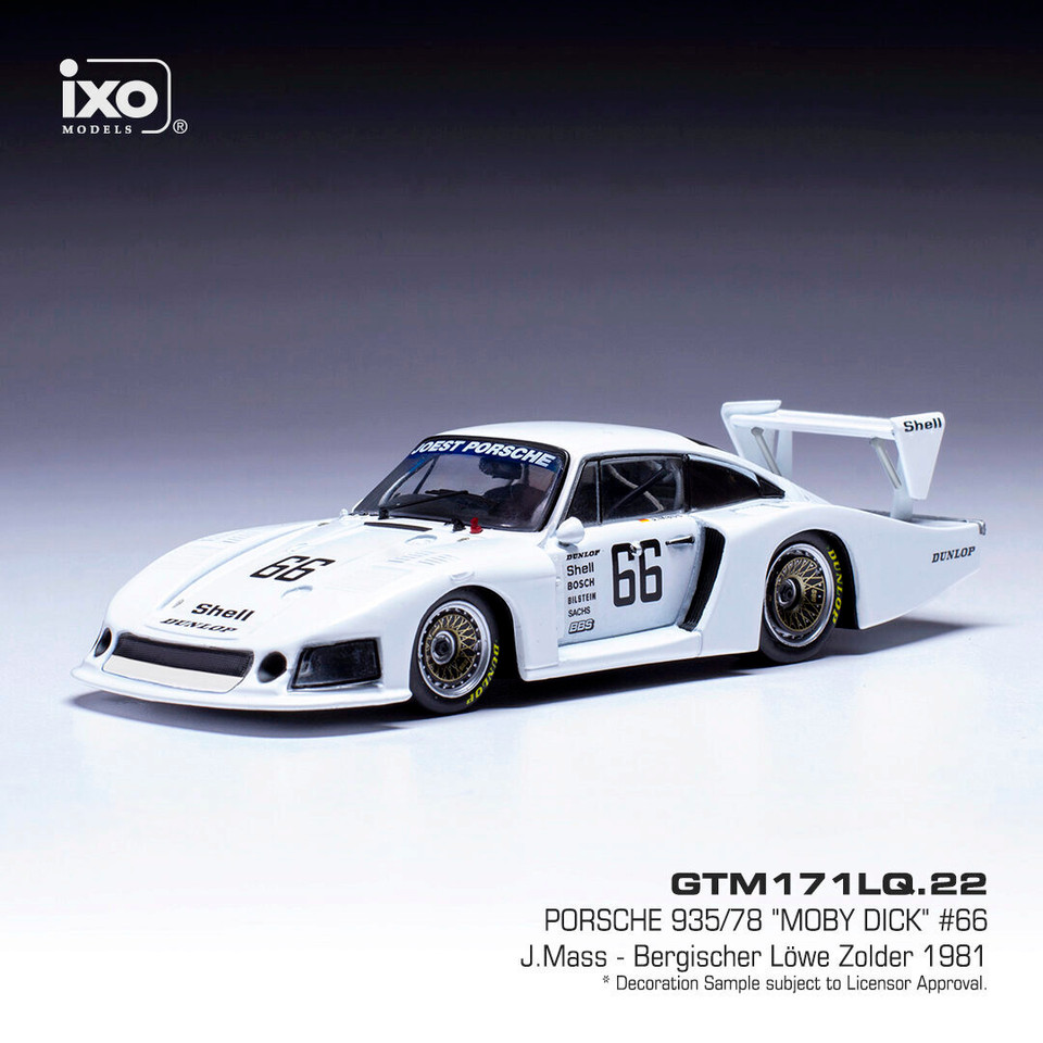 Porsche 935/78 Moby Dick #66 J. Mass - Bergishcher Lowe Zo 1:43 Scale Main Image