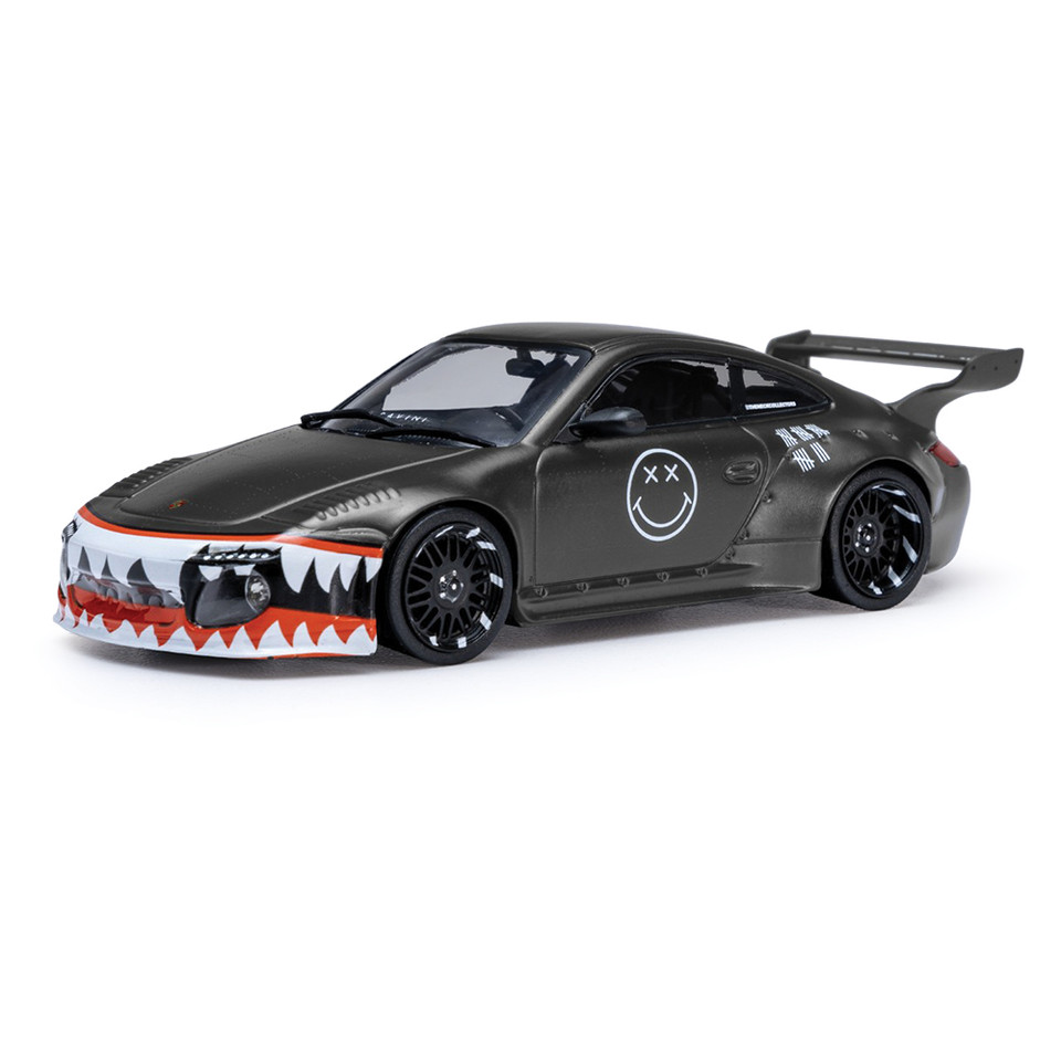Old and New Porsche 997 - Grey 1:43 Scale Main Image