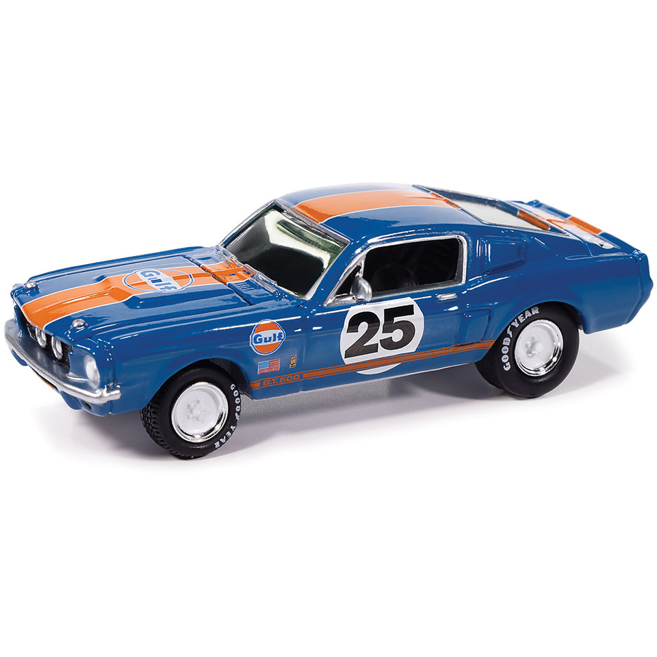 1967 Shelby GT-500 - Gulf Dark Blue w/ Orange Stripe 1:64 Scale Main Image