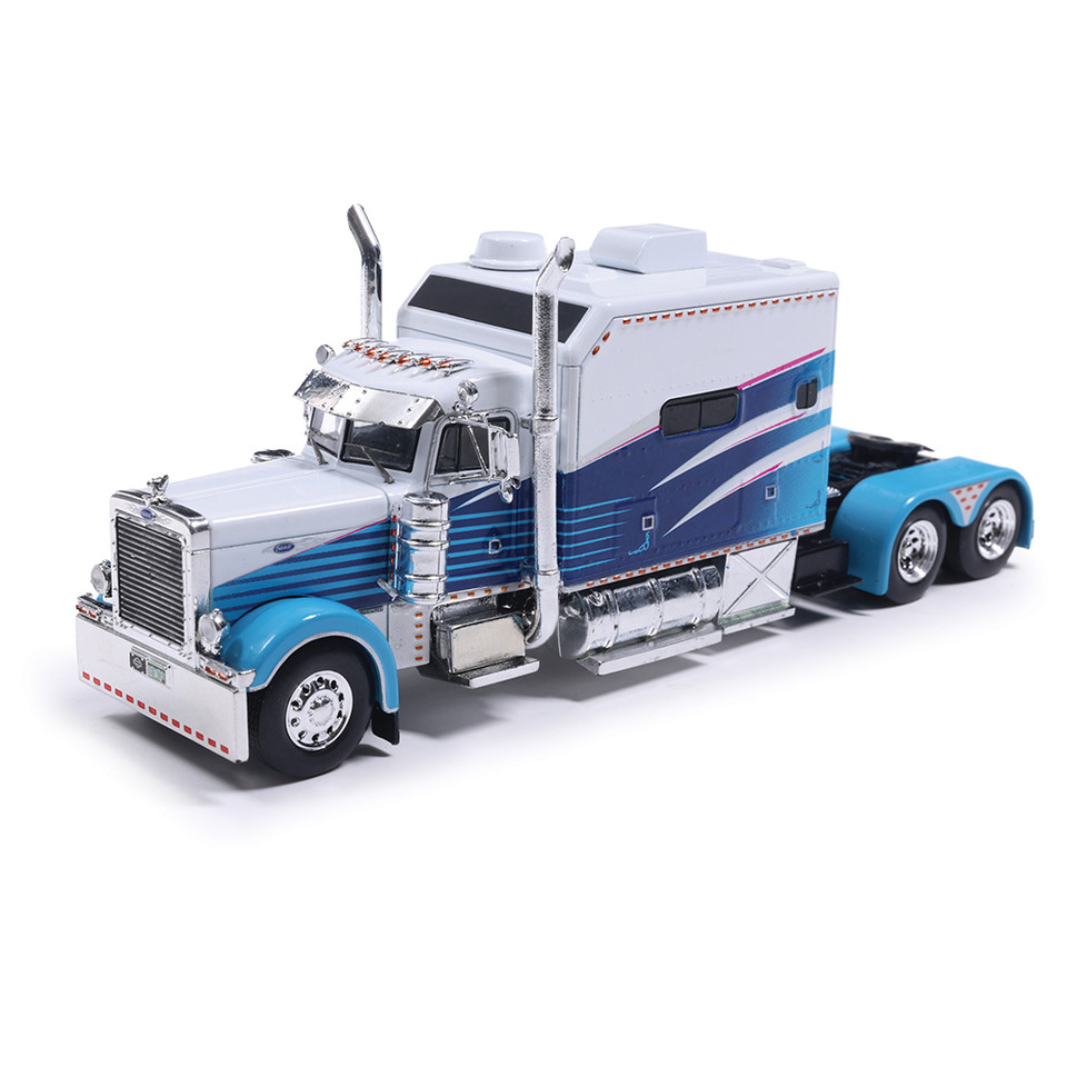 Peterbilt 379 - Blue & White 1:64 Scale Main Image