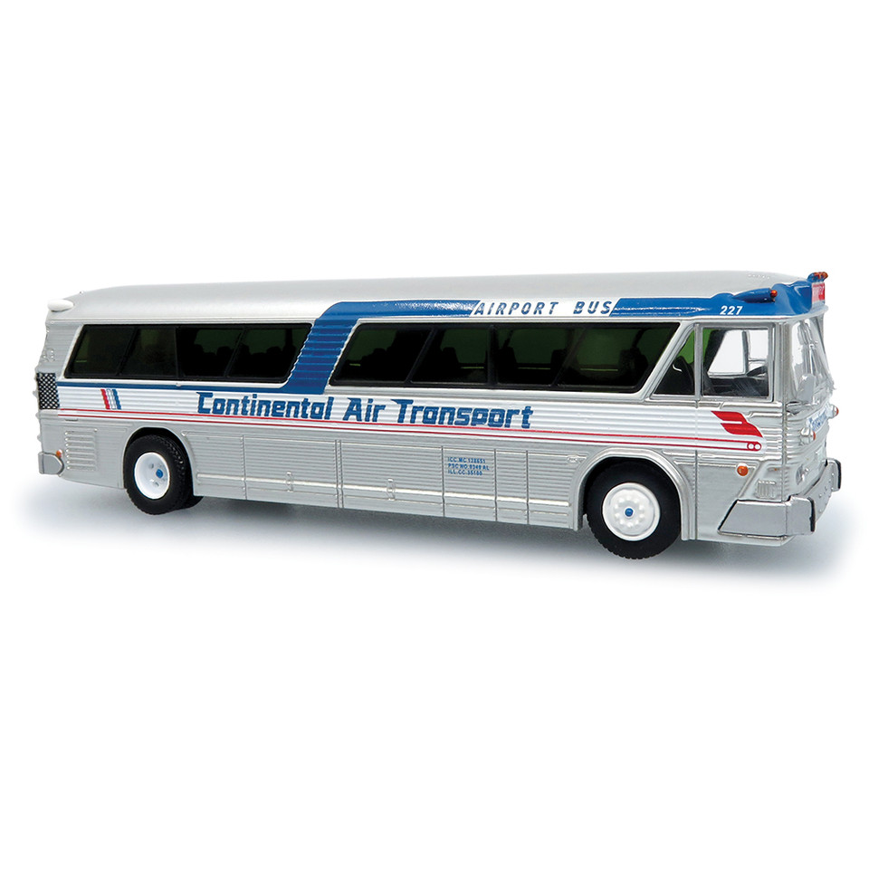 1964 MCI MC-5A Coach: O'Hare Airport Continental Transport 1:87 Scale Main Image