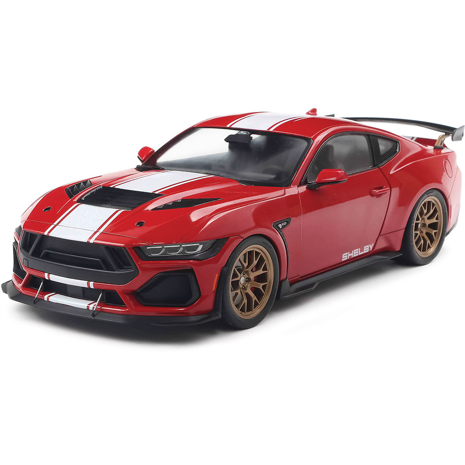 2025 Shelby Mustang Super Snake - Race Red 1:18 Scale Main Image