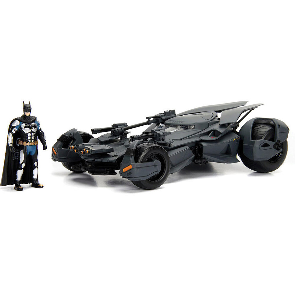 Justice League Batmobile & Diecast Batman 1:24 Scale Main Image