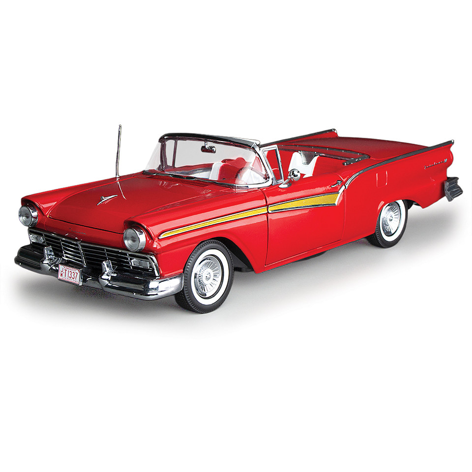 1957 Ford Fairlane 500 Skyliner-Flame Red Main Image