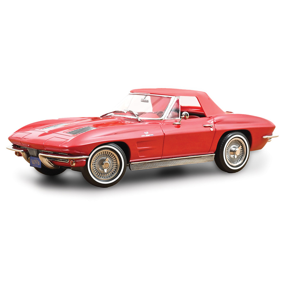 1963 Chevrolet Corvette Sting Ray Cabriolet - Red 1:18 Scale Main Image