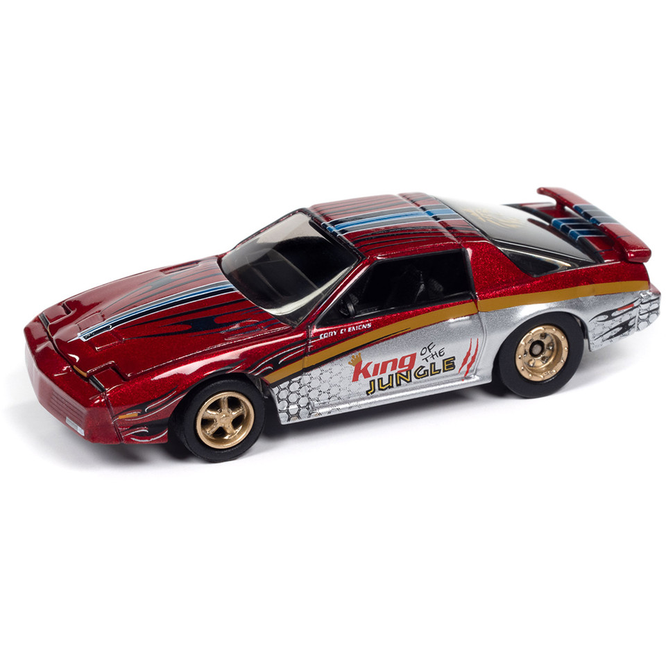 1987 Pontiac Trans Am King of the Jungle - Metallic Red w/Silver & Gold 1:64 Scale Main Image