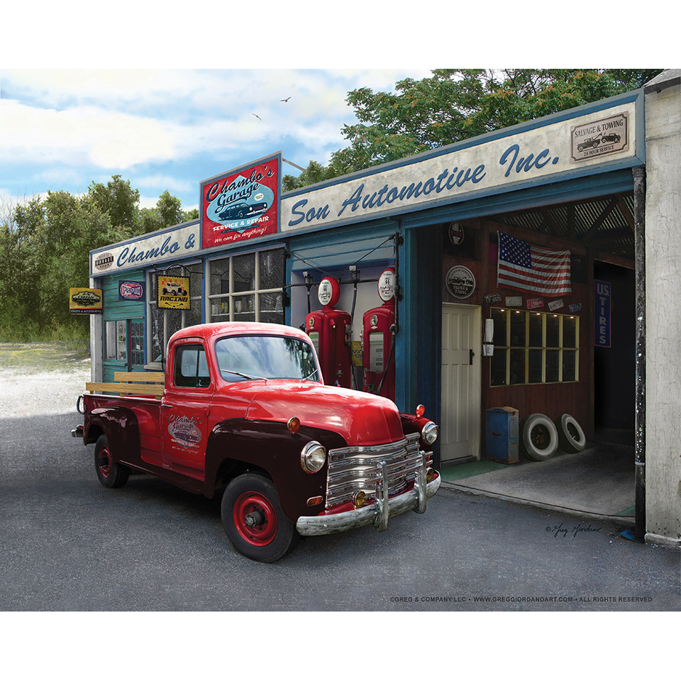 Vintage GM Pickup Steel Sign  Main Image