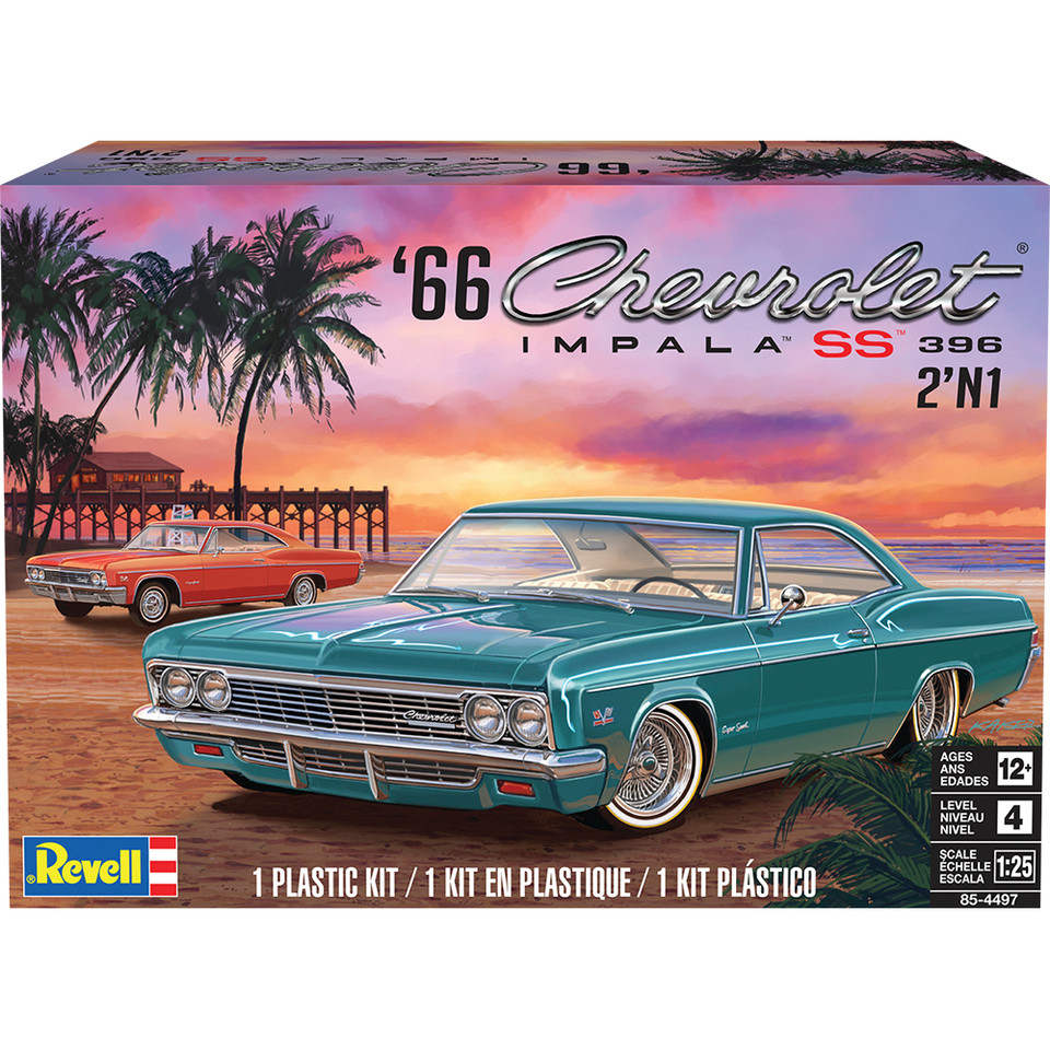 1966 Chevy Impala SS - Plastic Model Kit Main Image