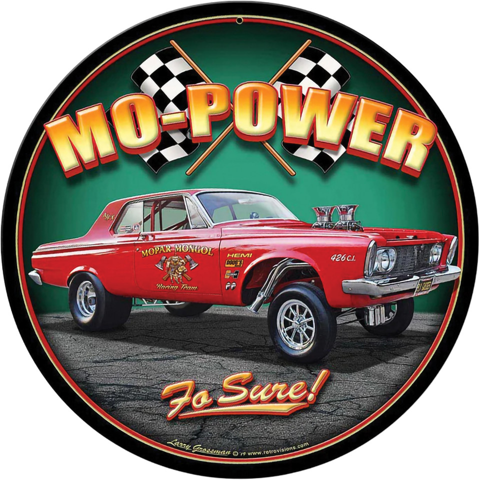 Mo-Power 1963 Plymouth Sign by Larry Grossman Main Image
