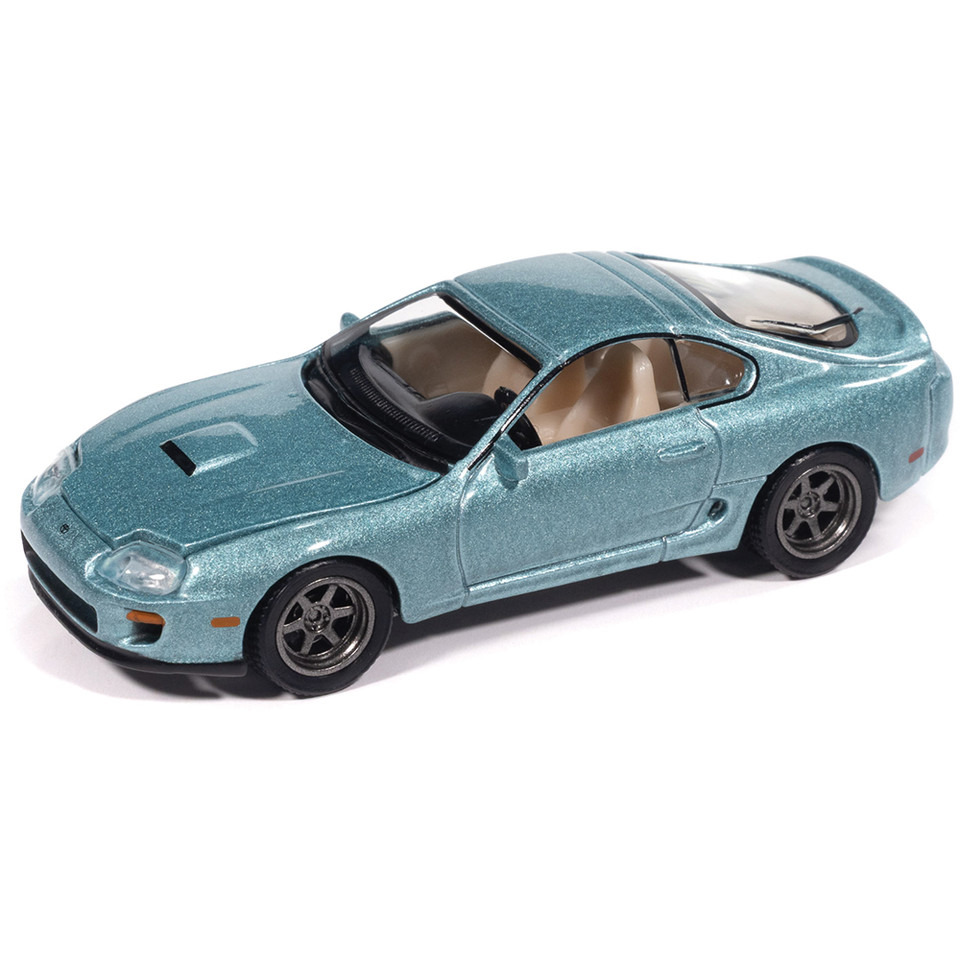 1998 Toyota Supra (No Spoiler & Custom Wheels) - Caribbean Green 1:64 Scale Main Image