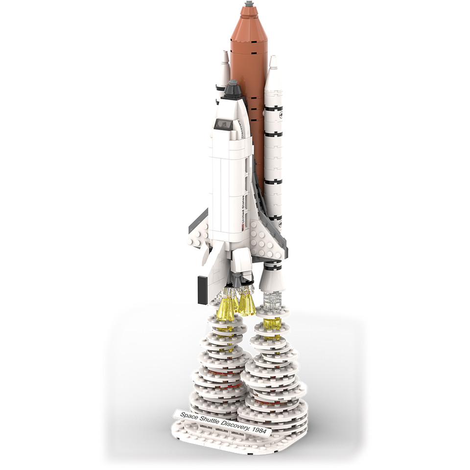 Space Shuttle Discovery Building Block Model - 353 Pieces Main Image