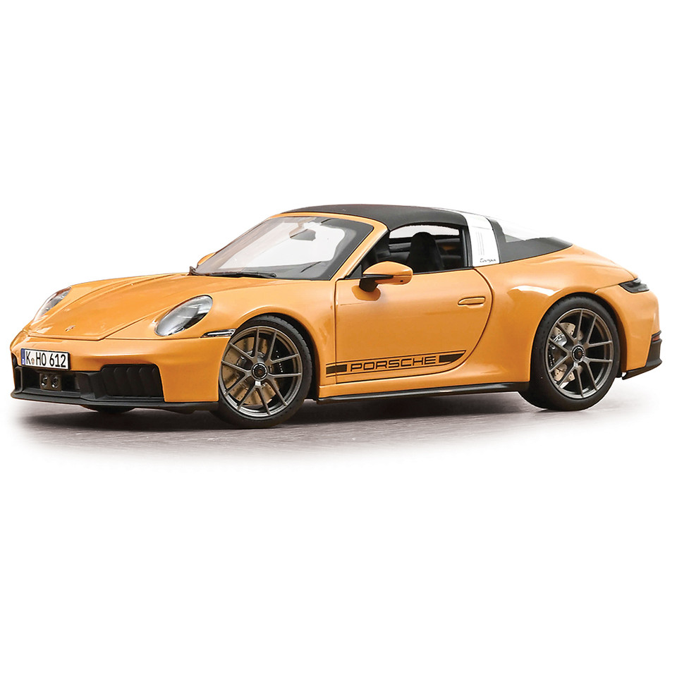 2025 Porsche 911 Targa 4 GTS - Bahama Yellow 1:18 Scale Main Image