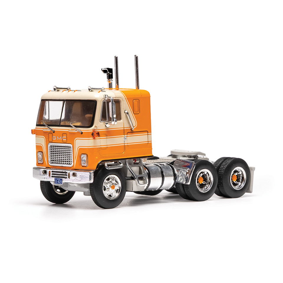 1970 GMC Astro 95 - Orange And White 1:64 Scale Main Image