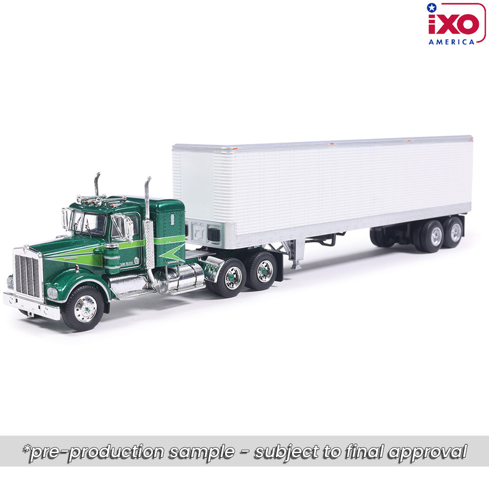 1974 Kenworth W-925 - Green With White Trailer 1:64 Scale Main Image